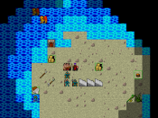0.4 Tiles screenshot of the Shoals (then only reachable in wizard mode)